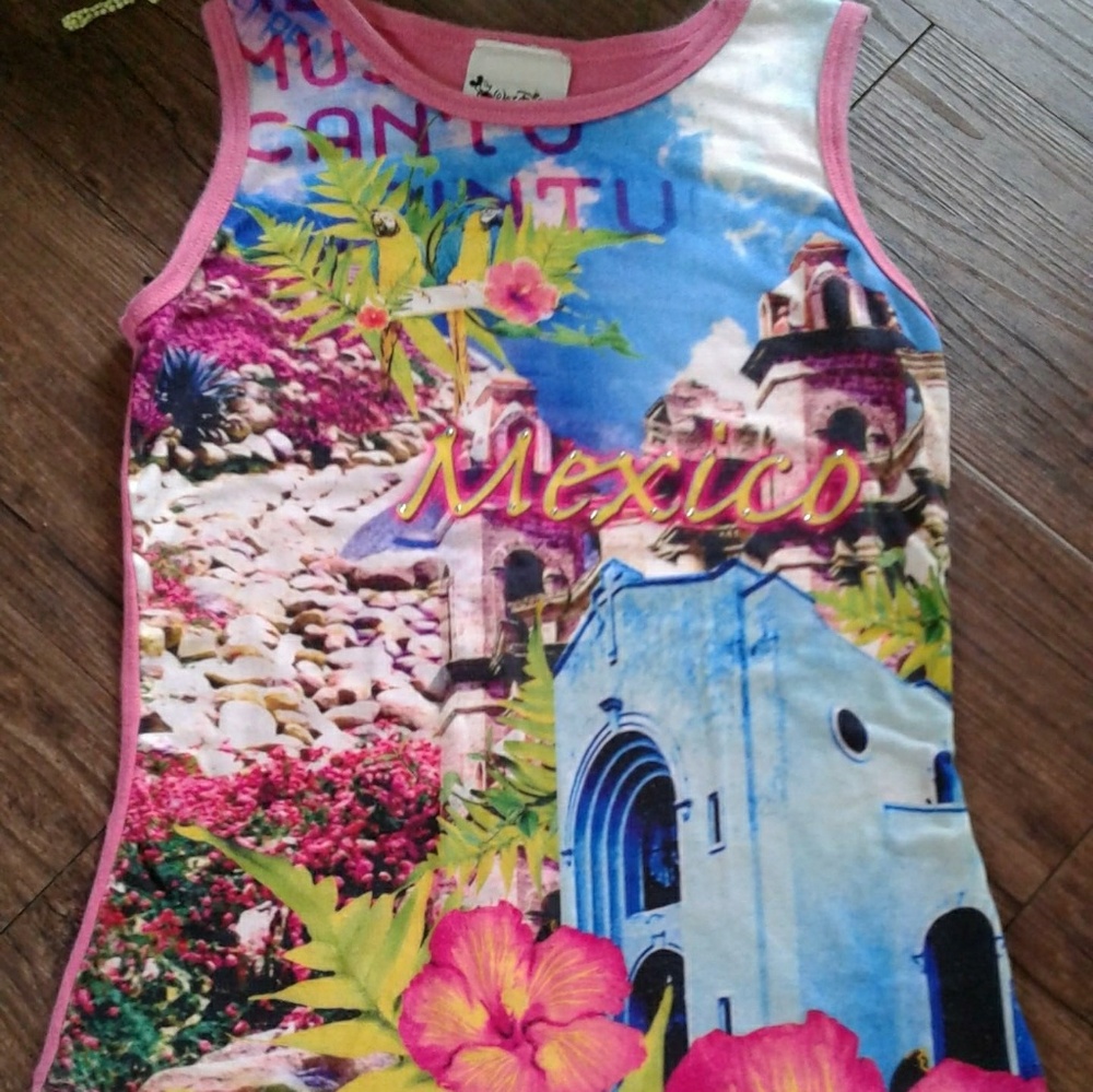 Walt Disney World Mexico Pink Tank Top